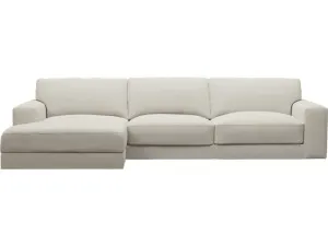 Monica Toorak Pearl Chaise Sofa - 3 Seater by James Lane, a Sofas for sale on Style Sourcebook