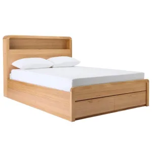 Chloe Gas Lift Storage Bed & Drawers & Bookend with USB & LED by James Lane, a Beds & Bed Frames for sale on Style Sourcebook