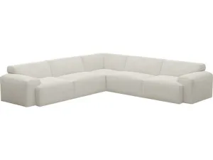 Copenhagen Boucle Ivory Sofa - 5 Seater Corner Sofa by James Lane, a Sofas for sale on Style Sourcebook
