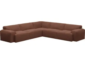 Copenhagen Muse Rust Sofa - 5 Seater Corner Sofa by James Lane, a Sofas for sale on Style Sourcebook
