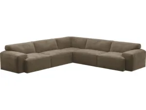 Copenhagen Tribute Walnut Sofa - 5 Seater Corner Sofa by James Lane, a Sofas for sale on Style Sourcebook