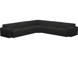 Copenhagen California Charcoal Sofa - 5 Seater Wedge Corner Sofa by James Lane, a Sofas for sale on Style Sourcebook