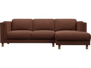 Hayes Muse Rust Chaise Sofa - 3 Seater by James Lane, a Sofas for sale on Style Sourcebook