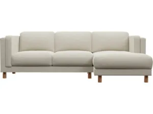 Hayes Muse Flax Chaise Sofa - 3 Seater by James Lane, a Sofas for sale on Style Sourcebook