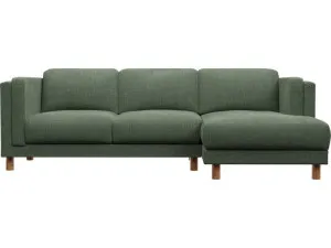 Hayes Tribute Dark Jade Chaise Sofa - 3 Seater by James Lane, a Sofas for sale on Style Sourcebook