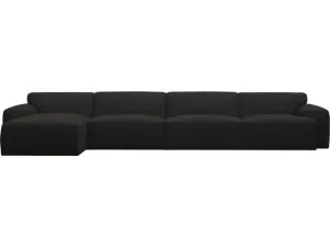 Copenhagen California Charcoal Chaise Sofa - 4 Seater by James Lane, a Sofas for sale on Style Sourcebook