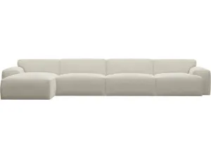 Copenhagen Muse Flax Chaise Sofa - 4 Seater by James Lane, a Sofas for sale on Style Sourcebook