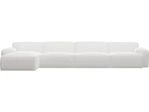 Copenhagen Noa Fog Chaise Sofa - 4 Seater by James Lane, a Sofas for sale on Style Sourcebook