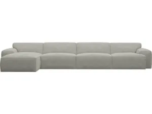 Copenhagen Toorak Pebble Chaise Sofa - 4 Seater by James Lane, a Sofas for sale on Style Sourcebook