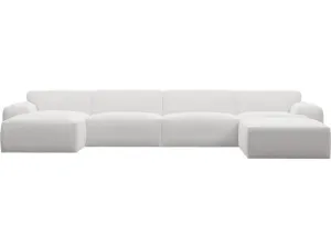 Copenhagen Muse Frost Chaise Sofa - 5 Seater U Shaped Modular by James Lane, a Sofas for sale on Style Sourcebook
