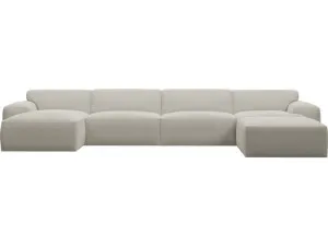 Copenhagen Noa Desert Chaise Sofa - 5 Seater U Shaped Modular by James Lane, a Sofas for sale on Style Sourcebook