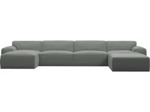Copenhagen Tribute Storm Chaise Sofa - 5 Seater U Shaped Modular by James Lane, a Sofas for sale on Style Sourcebook