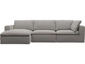 Cloud Deep Boucle Pumice Modular Sofa - 3 Seater Chaise by James Lane, a Sofas for sale on Style Sourcebook