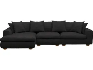 Tully California Charcoal Chaise Sofa - 3 Seater by James Lane, a Sofas for sale on Style Sourcebook