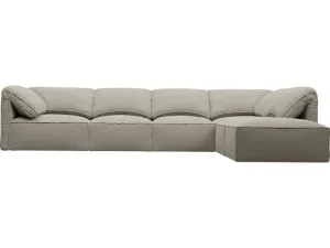 Kai Plaza Natural Modular Sofa - 5 Seater and Ottoman by James Lane, a Sofas for sale on Style Sourcebook