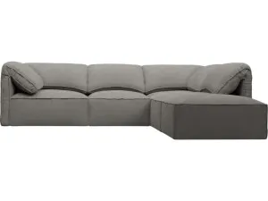 Kai Isla Soft Grey Modular Sofa - 4 Seater and Ottoman by James Lane, a Sofas for sale on Style Sourcebook