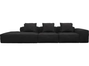 Riley California Charcoal Modular Sofa - 1x Arm, 2x Armless, 1x Left Terminal by James Lane, a Sofas for sale on Style Sourcebook