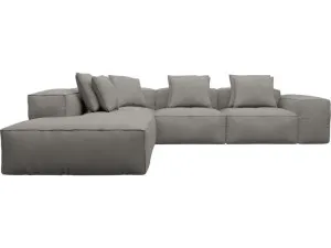 Riley Isla Soft Grey Modular Sofa - Arm, 2x Armless, Corner, Left Terminal by James Lane, a Sofas for sale on Style Sourcebook