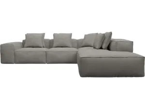 Riley Isla Soft Grey Modular Sofa - Arm, 2x Armless, Corner, Right Terminal by James Lane, a Sofas for sale on Style Sourcebook