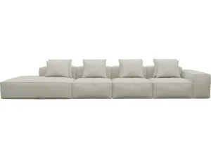 Riley California Ivory Modular Sofa - 1x Arm, 3x Armless, 1x Left Terminal by James Lane, a Sofas for sale on Style Sourcebook