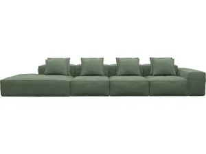 Riley Tribute Dark Jade Modular Sofa - 1x Arm, 3x Armless, 1x Left Terminal by James Lane, a Sofas for sale on Style Sourcebook