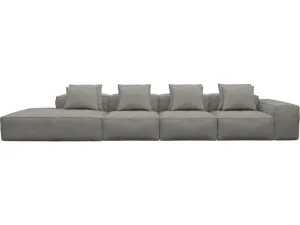 Riley Isla Soft Grey Modular Sofa - 1x Arm, 3x Armless, 1x Left Terminal by James Lane, a Sofas for sale on Style Sourcebook