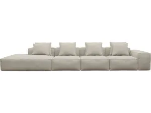 Riley Isla Sea Pearl Modular Sofa - 1x Arm, 3x Armless, 1x Left Terminal by James Lane, a Sofas for sale on Style Sourcebook