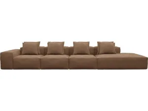 Riley Tribute Chestnut Modular Sofa - 1x Arm, 3x Armless, 1x Right Terminal by James Lane, a Sofas for sale on Style Sourcebook