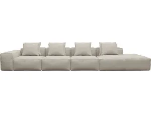 Riley Isla Sea Pearl Modular Sofa - 1x Arm, 3x Armless, 1x Right Terminal by James Lane, a Sofas for sale on Style Sourcebook