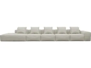 Riley California Ivory Modular Sofa - 1x Arm, 4x Armless, 1x Left Terminal by James Lane, a Sofas for sale on Style Sourcebook