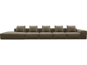 Riley Tribute Walnut Modular Sofa - 1x Arm, 4x Armless, 1x Left Terminal by James Lane, a Sofas for sale on Style Sourcebook