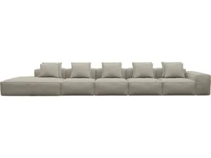 Riley Plaza Natural Modular Sofa - 1x Arm, 4x Armless, 1x Left Terminal by James Lane, a Sofas for sale on Style Sourcebook
