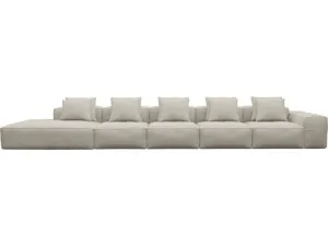 Riley Isla Sea Pearl Modular Sofa - 1x Arm, 4x Armless, 1x Left Terminal by James Lane, a Sofas for sale on Style Sourcebook