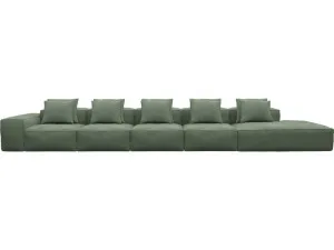 Riley Tribute Dark Jade Modular Sofa - 1x Arm, 4x Armless, 1x Right Terminal by James Lane, a Sofas for sale on Style Sourcebook