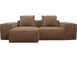Riley Tribute Chestnut Modular Sofa - 2 Seater Chaise by James Lane, a Sofas for sale on Style Sourcebook