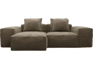 Riley Tribute Walnut Modular Sofa - 2 Seater Chaise by James Lane, a Sofas for sale on Style Sourcebook