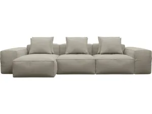 Riley Plaza Natural Modular Sofa - 3 Seater Chaise by James Lane, a Sofas for sale on Style Sourcebook