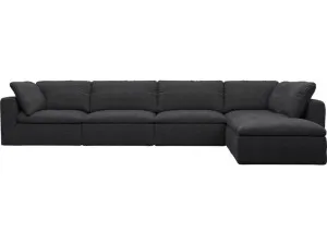 Cloud Deep Plaza Flint Grey Modular Sofa - 6 Piece by James Lane, a Sofas for sale on Style Sourcebook