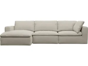 Cloud Deep Isla Sea Pearl Modular Sofa - 3 Seater Chaise by James Lane, a Sofas for sale on Style Sourcebook