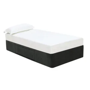 Zenith Kids 1 Drawer Storage Bed Base California Charcoal by James Lane, a Beds & Bed Frames for sale on Style Sourcebook