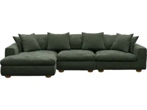 Tully Muse Forest Chaise Sofa - 3 Seater by James Lane, a Sofas for sale on Style Sourcebook