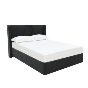 Wing Gas Lift Bed California Charcoal  by James Lane, a Beds & Bed Frames for sale on Style Sourcebook