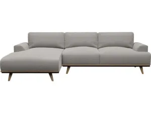 Dane Boucle Pumice Chaise Sofa - 3 Seater by James Lane, a Sofas for sale on Style Sourcebook
