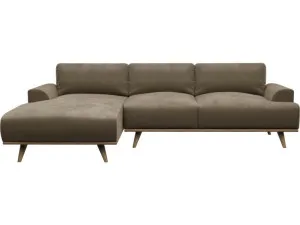 Dane Tribute Walnut Chaise Sofa - 3 Seater by James Lane, a Sofas for sale on Style Sourcebook