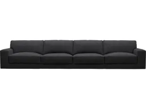 Monica Plaza Flint Grey Sofa - 4 Seater by James Lane, a Sofas for sale on Style Sourcebook