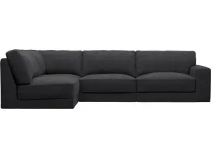 Monica Plaza Flint Grey Sofa - 4 Seater LAF Terminal by James Lane, a Sofas for sale on Style Sourcebook