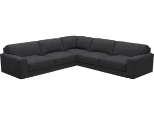 Monica Plaza Flint Grey Corner Sofa - 5 Seater by James Lane, a Sofas for sale on Style Sourcebook