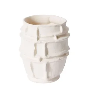 Yitima Vessel Porcelain Ivory 26 x 26 x 29 cm by James Lane, a Vases & Jars for sale on Style Sourcebook