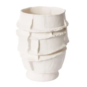 Yitima Vessel Porcelain Ivory 29 x 29 x 36 cm by James Lane, a Vases & Jars for sale on Style Sourcebook