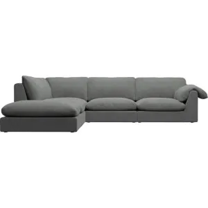 Ludlow Maya Flint Sofa - 5 Seater LAF Terminal by James Lane, a Sofas for sale on Style Sourcebook